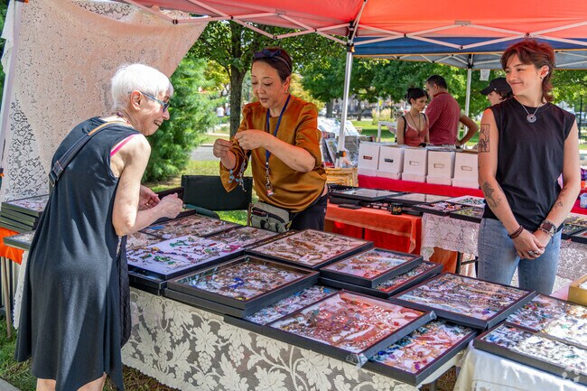 Westwood Craft & Antique Show offers handmade and vintage treasures.