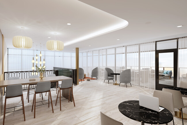 Lounge (Rendering) - Avalon Princeton on Harrison