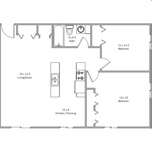 2BR/1BA - 9908 Nicollet Avenue South Apartments