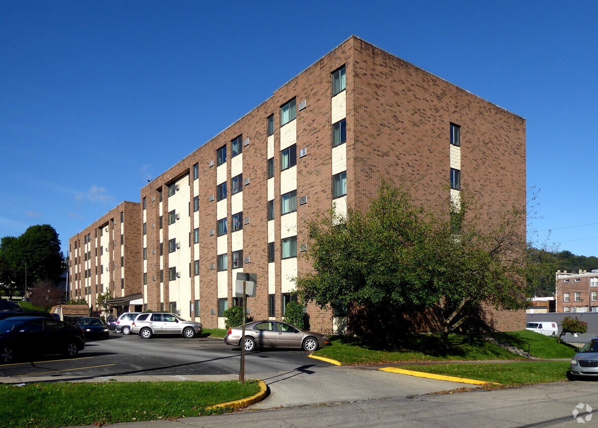 From the southeast - Towne Towers