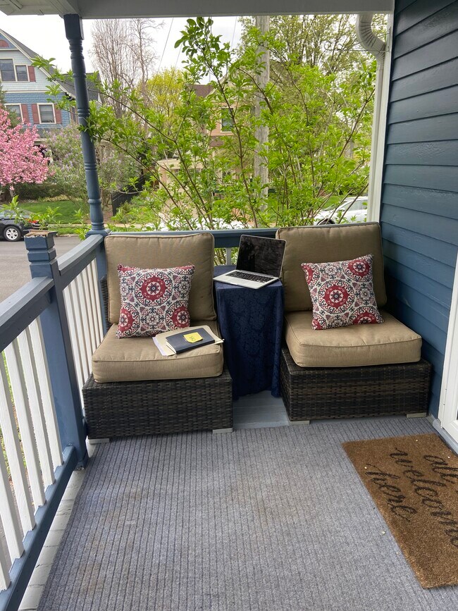 back porch (no pic of front porch) - 115 Mountain Ave