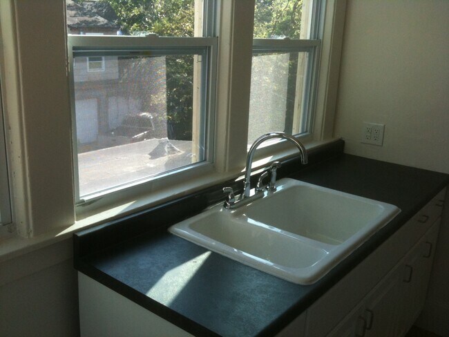 The kitchen includes a full sized sink. - 1407 West Ottawa Street