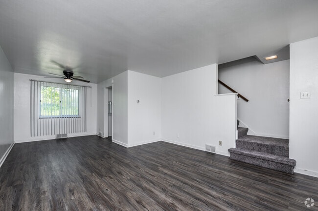 2BR, 1BA - 1,194SF - Living Room - North Avenue Apartments