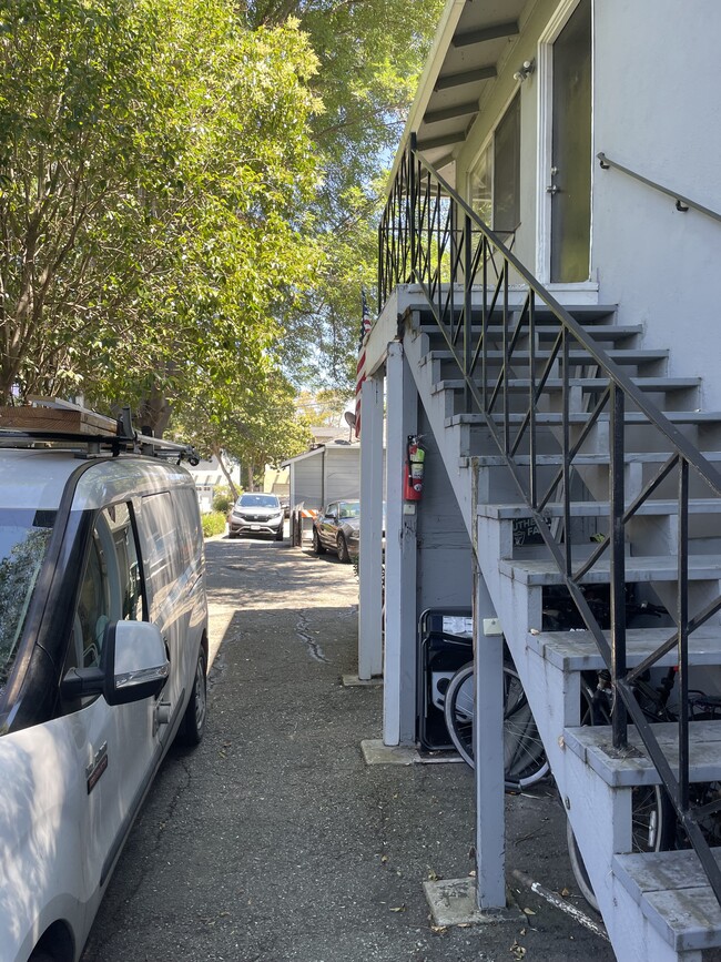 stairs to unit C - 1009 Madera Ave