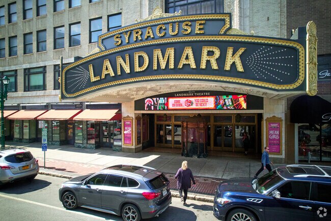 Residents of East Syracuse love to visit the Landmark Theatre for shows.
