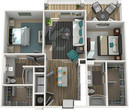 B1.1 - Two Bed/Two Bath