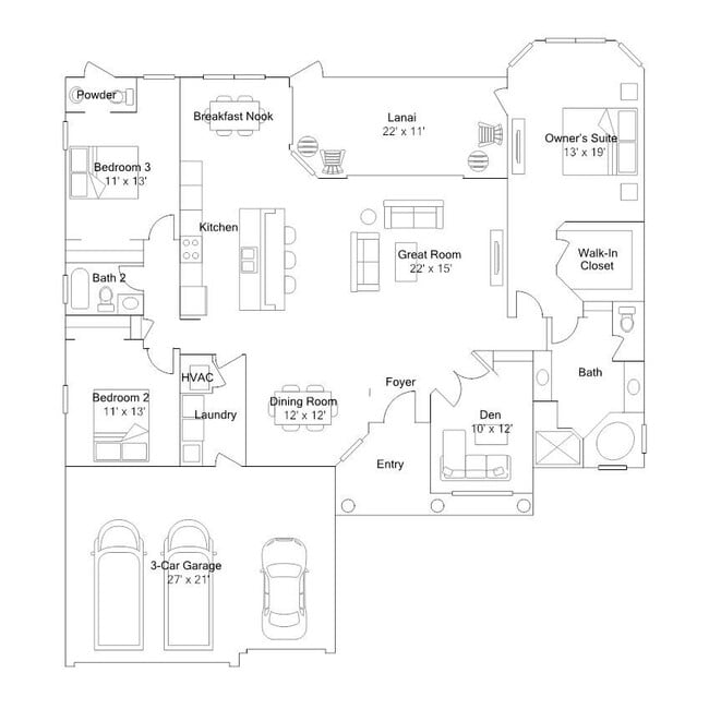 Let's tour the floorplan - 8006 Lakes Edge Ln