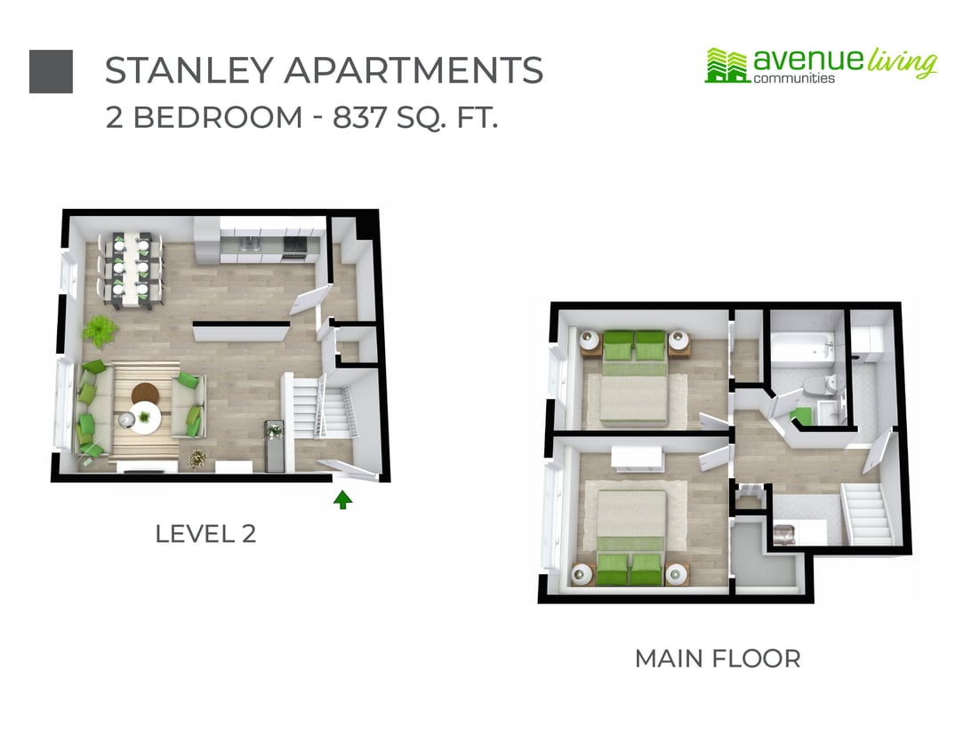 Floorplan - Stanley Apartments