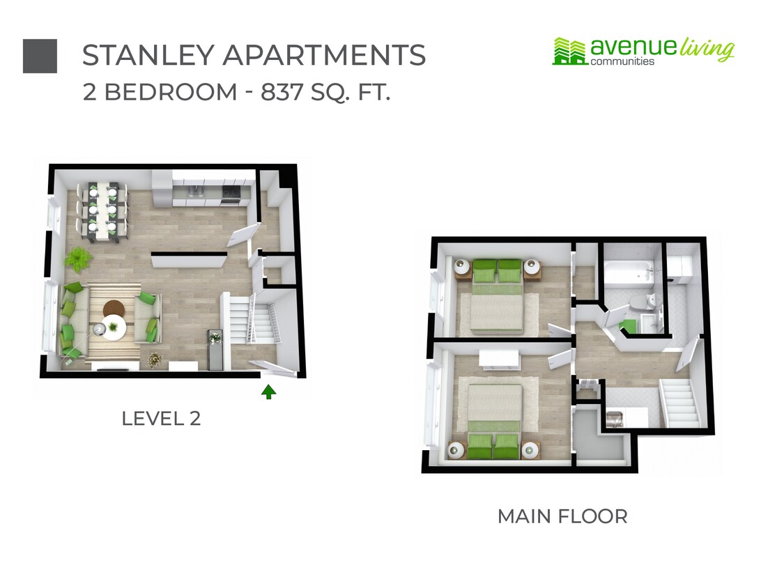 Plan d'étage - Stanley Apartments