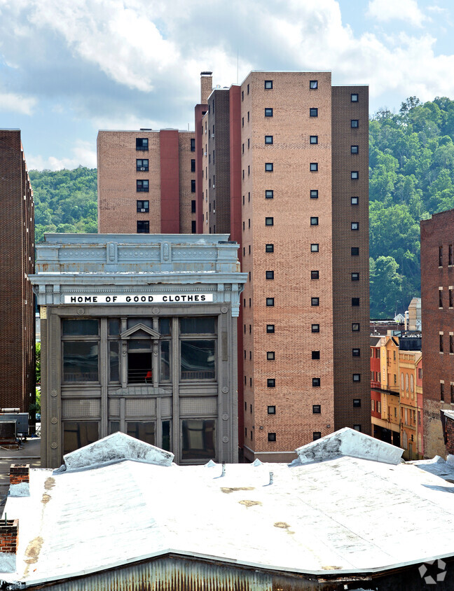 View from the northeast - Vine Street Tower