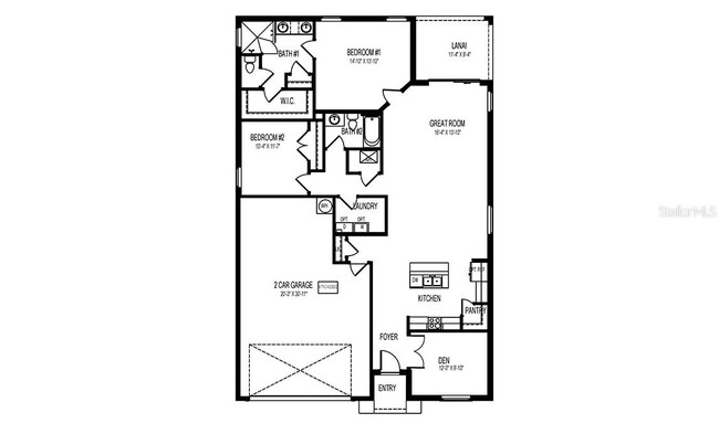 Plano de planta de Ariel - 419 Ibiza Loop