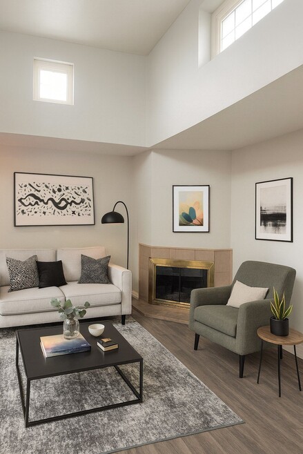 Some images have been virtually staged for illustrative purposes. Apartments are leased unfurnished. - Palace Apartment Homes