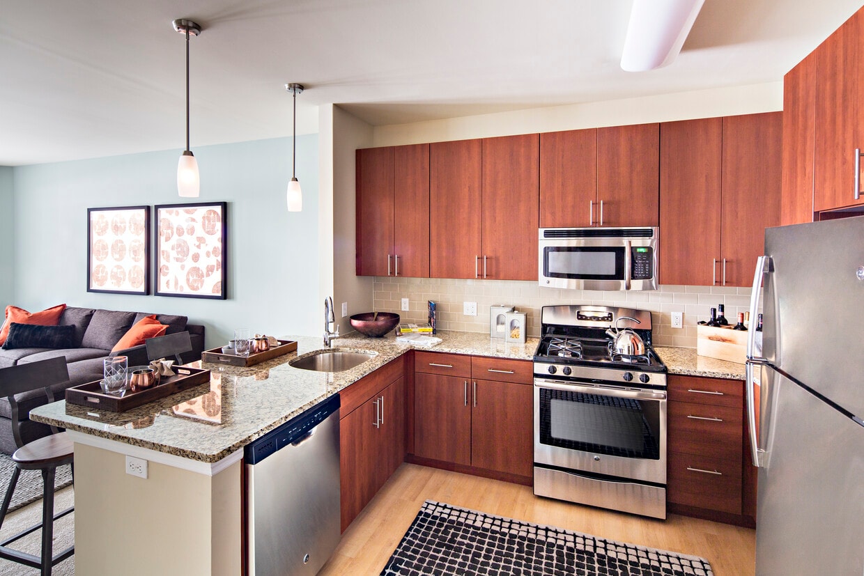 One-bedroom kitchen - Avalon Bloomfield Station