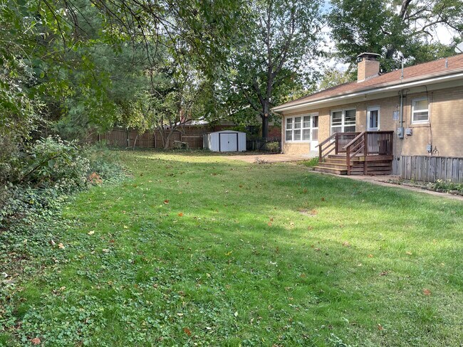 Private, fully fenced back yard - 8100 Balson Ave