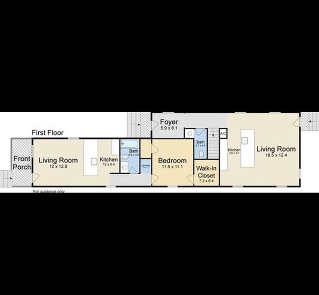 First Floor Floor Plan (Note, 1910 Unit Included on Floor Plan) - 1908 Washington Ave House