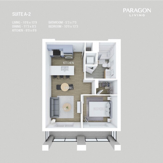 Plan d'étage - 1325 Jefferson Ave