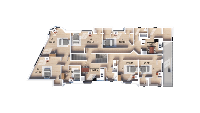 Floor Plan - 3228 Adeline Apartments