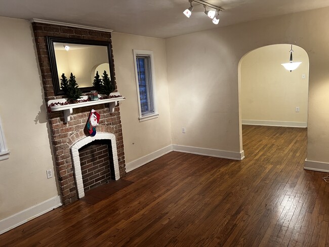 Living room into dining room - 517 S Braddock Ave