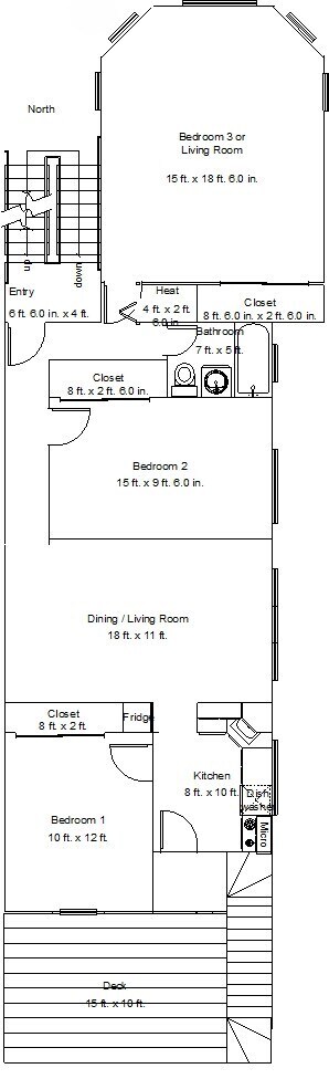 Building Photo - Large 3bedroom/1bath unit in Bucktown! Central Air, FREE Laundry, and close to Blue Line!