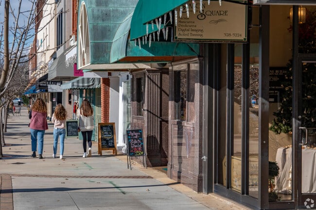 Residents frequent the shops in Downtown Hickory.