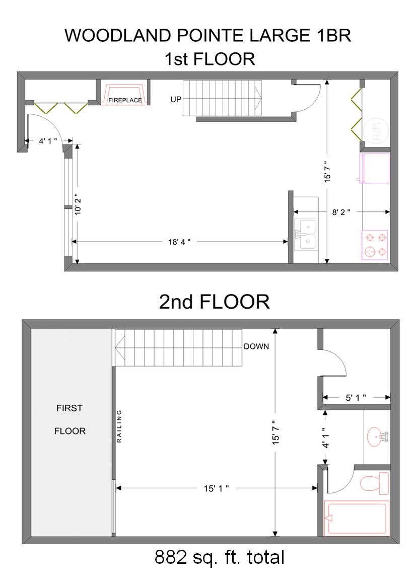 Woodland Pointe – One Bedroom – Large