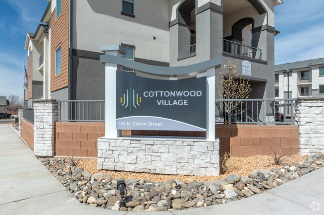 Property Sign - Cottonwood Village