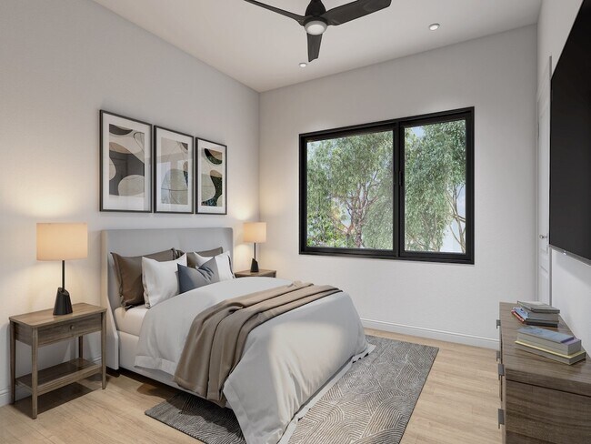 Dormitorio luminoso en casa adosada - The Ash Apartments & Townhomes