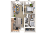 Traditional 1x1 720-1082 SF