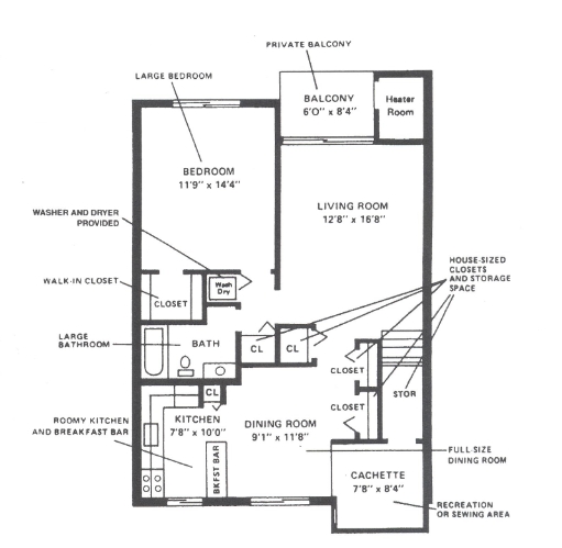 One Bedroom - Oak Valley Apartments