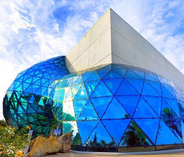 The iconic Salvador Dali Museum was established in 1982