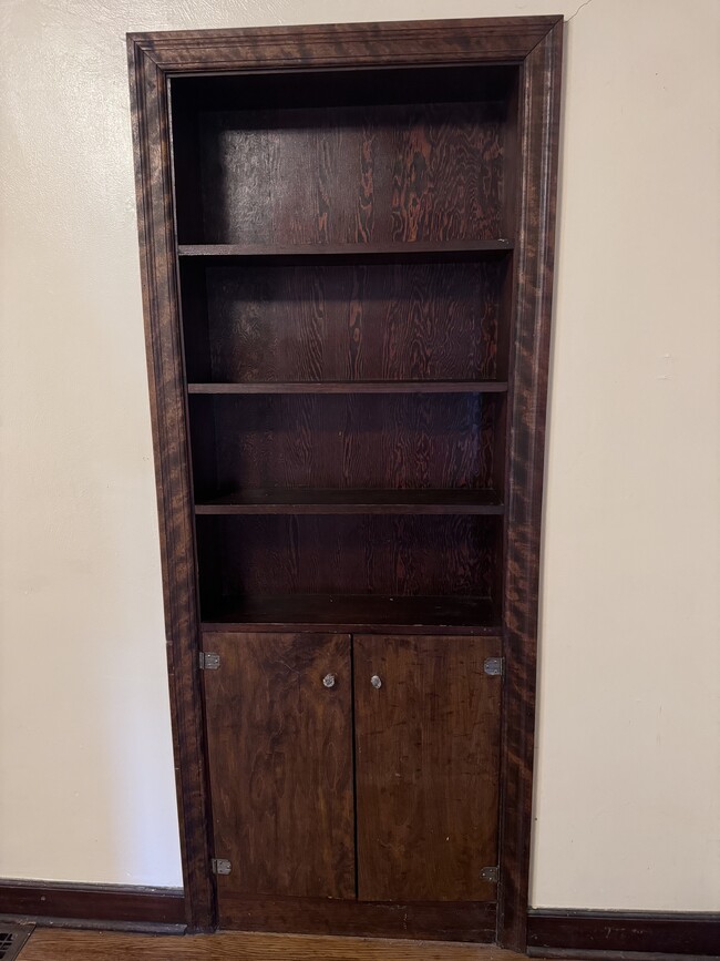 built in bookcase - 371 Grove Ave