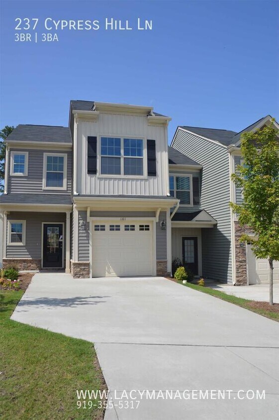 237 Cypress Hill Ln, Holly Springs, NC 27540 Townhome Rentals in