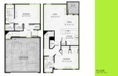 2 Bedroom, 2 Bathroom, 1095 SQFT