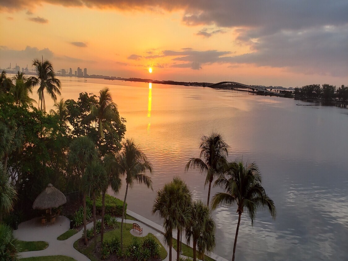 Sunrise View in Unit 18F - 2451 Brickell Ave
