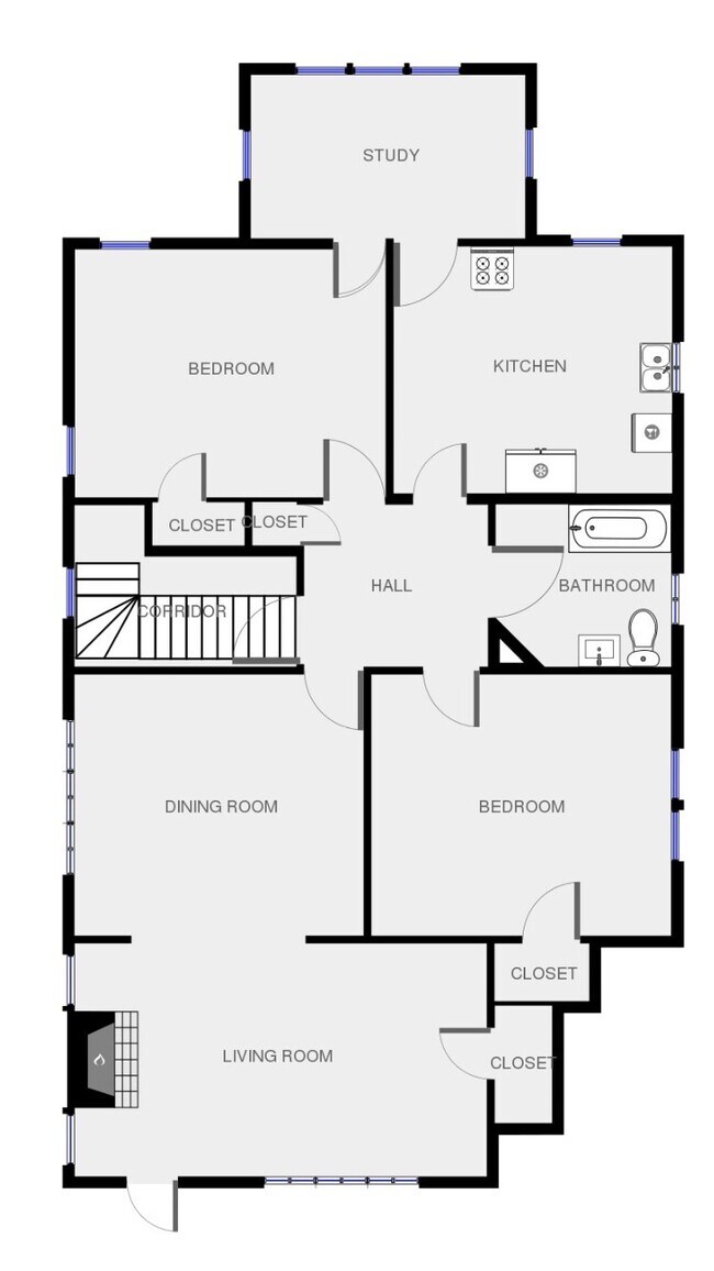 Floorplan. - 6000 Carlsbad Avenue