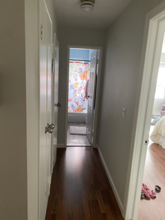 Bathroom Hallway with two closets - 605 Grove St