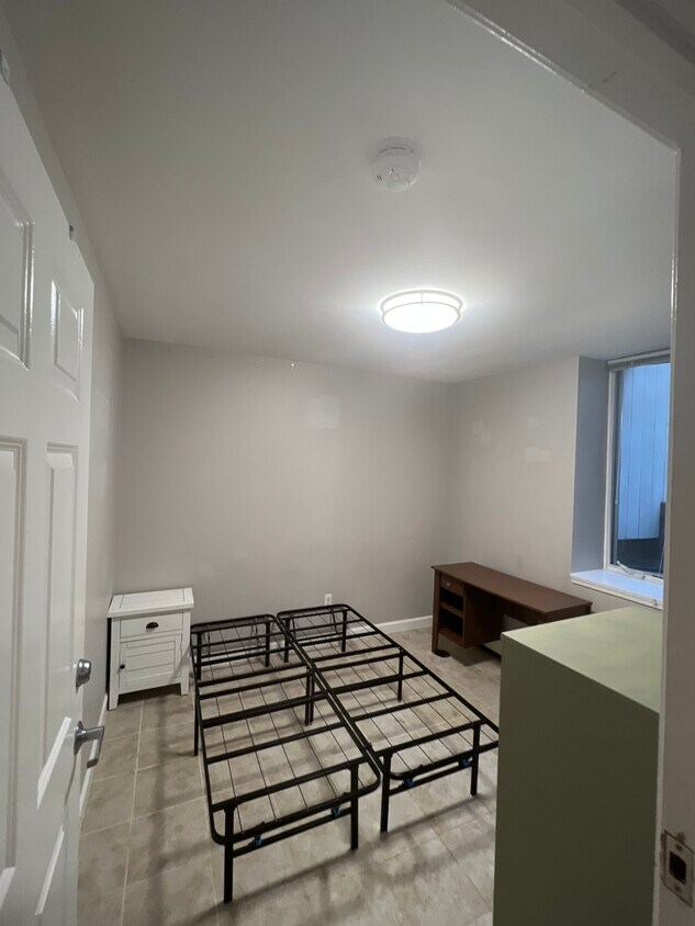 Size of bedroom, bed frame and dresser included - 802 Oakland Ave