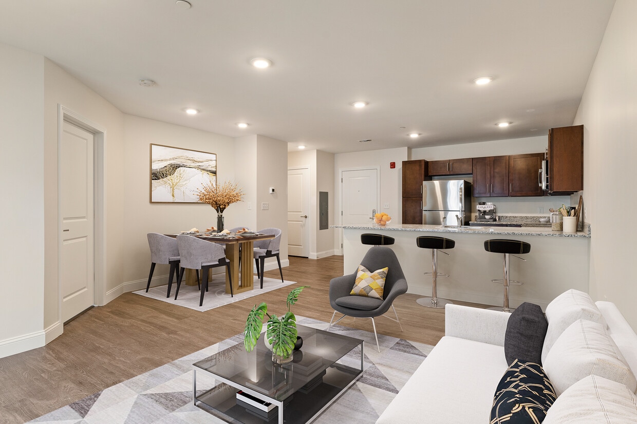 1 Bedroom - Living & Dining Area - Beaver Brook Crossing Apartments