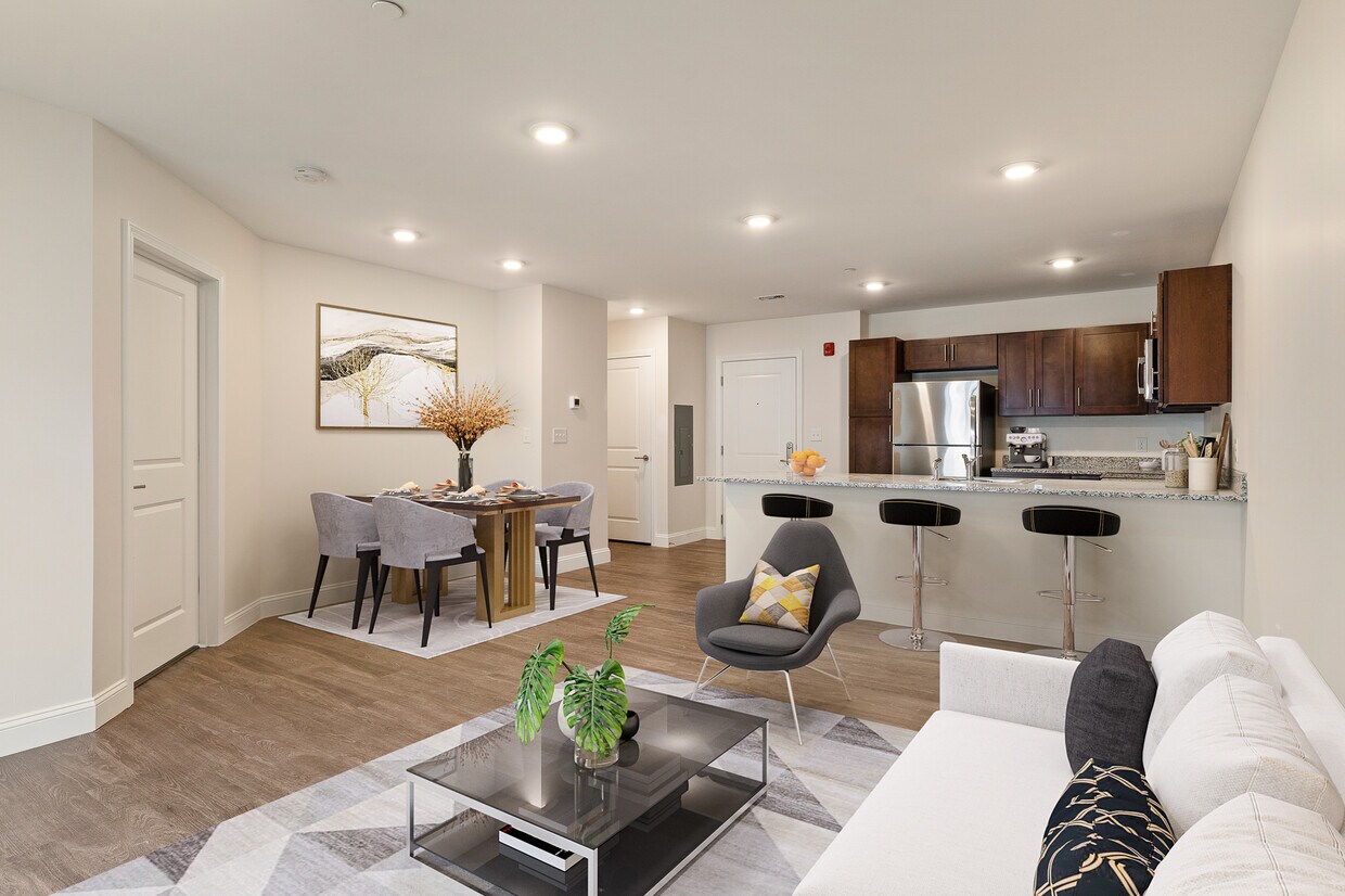 1 habitación - Sala de estar & Área de comedor - Beaver Brook Crossing Apartments