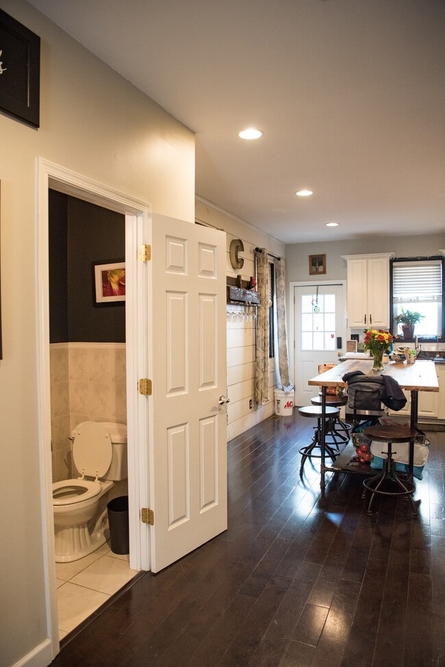 1st floor half bath off kitchen - 1623 Swain St