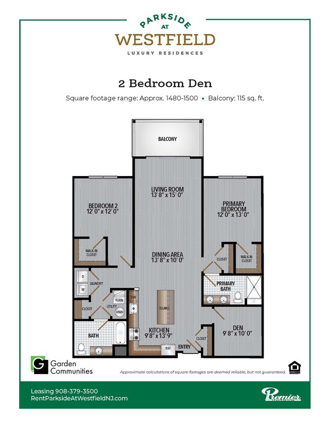 Plano de planta - Parkside at Westfield