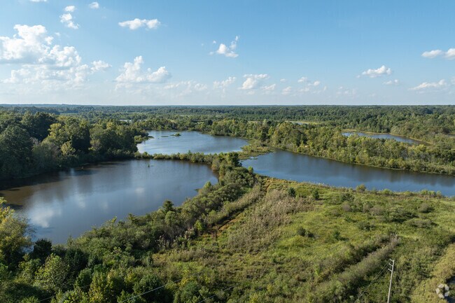 Phenix City features varied landscapes, including scenic lakes and lush foliage.