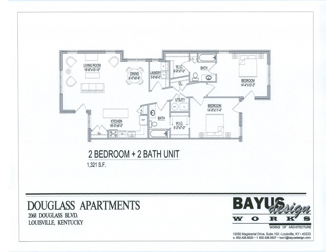 Plano de planta - The Apartments @ 2068 Douglass