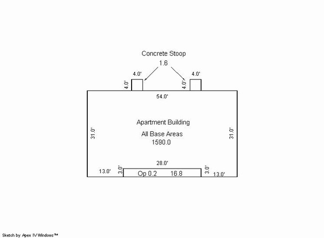 Building Sketch 4 - Flomaton Apartments