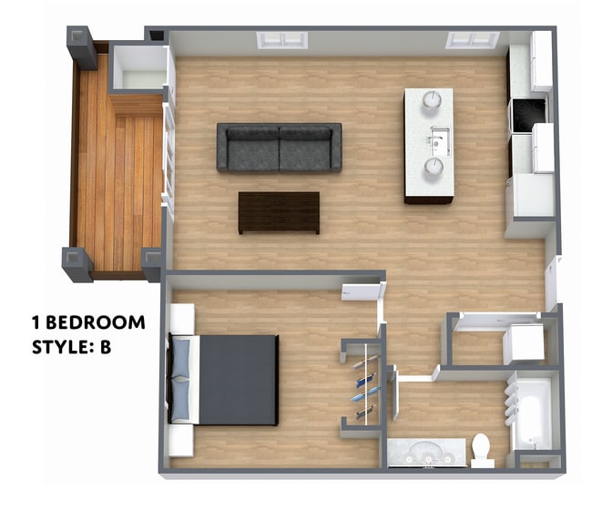 1 Bedroom Style B - Lake District Flats
