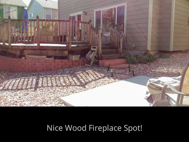 Fire pit pad gathering area - 6297 E 122nd Ave