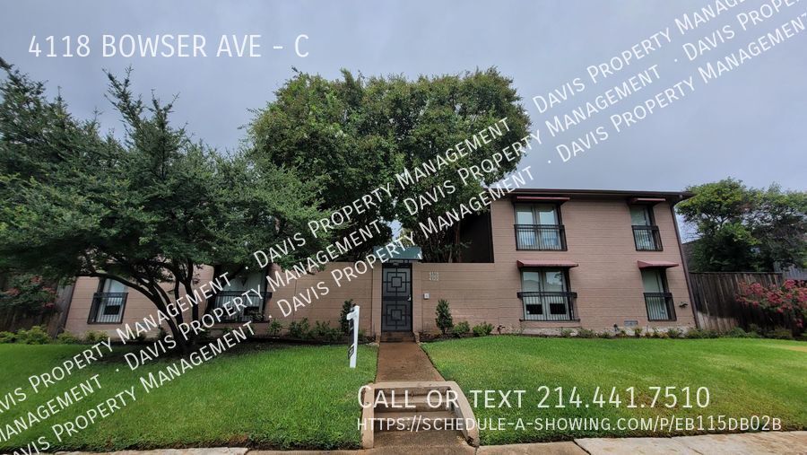 4118 Bowser Ave, Dallas, TX 75219 House Rental in Dallas, TX