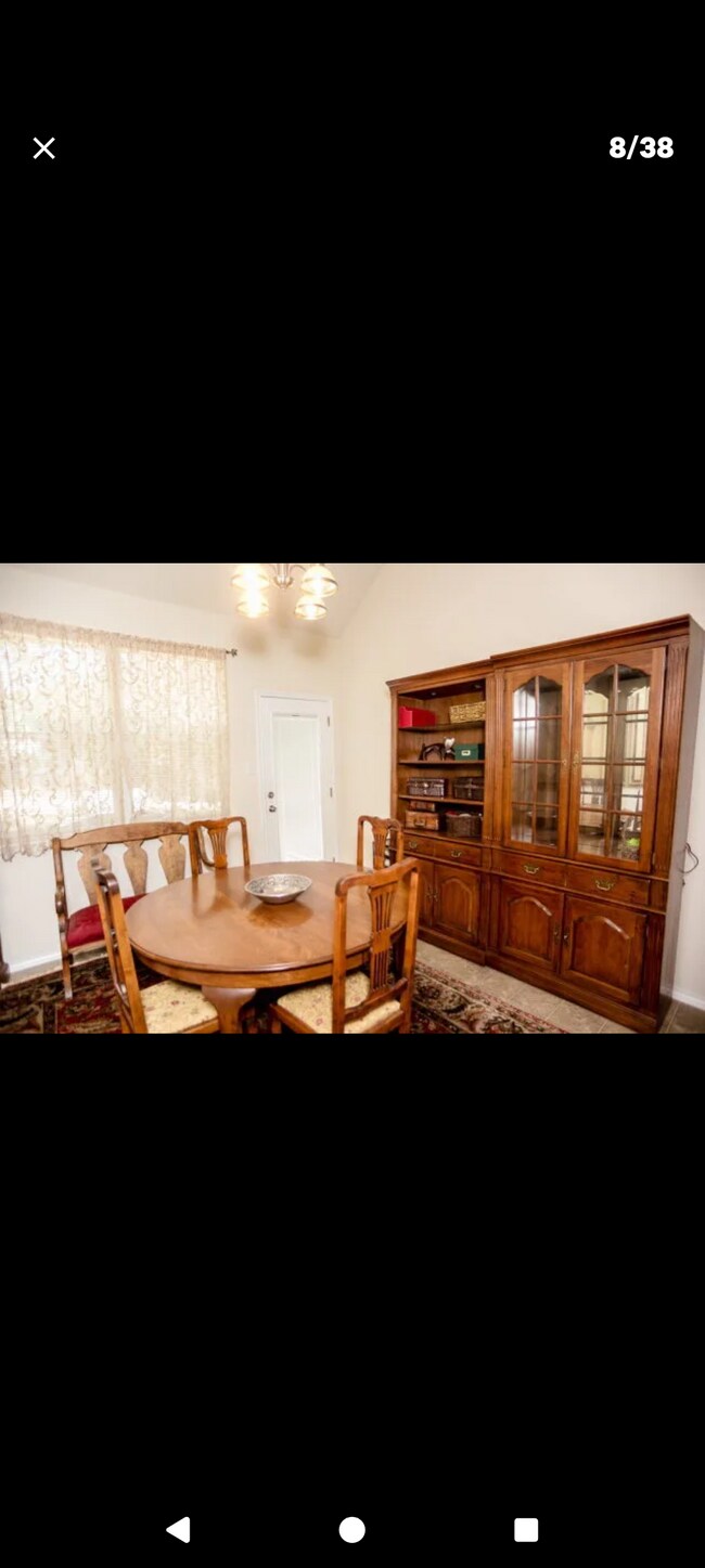 Dining room with back door - 2022 Ridge View Dr
