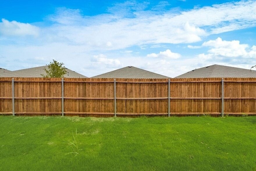 Wood fence