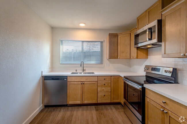 1BR 1BA - Kitchen - The Laura Apartments